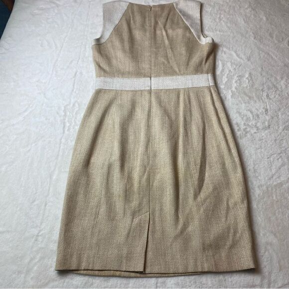 Classiques Entier Sleeveless Dress Neutral/Taupe Size 4 - Picture 2 of 13